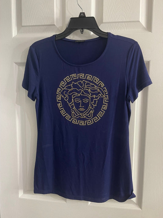 110. Versace Blue Medusa T Shirt