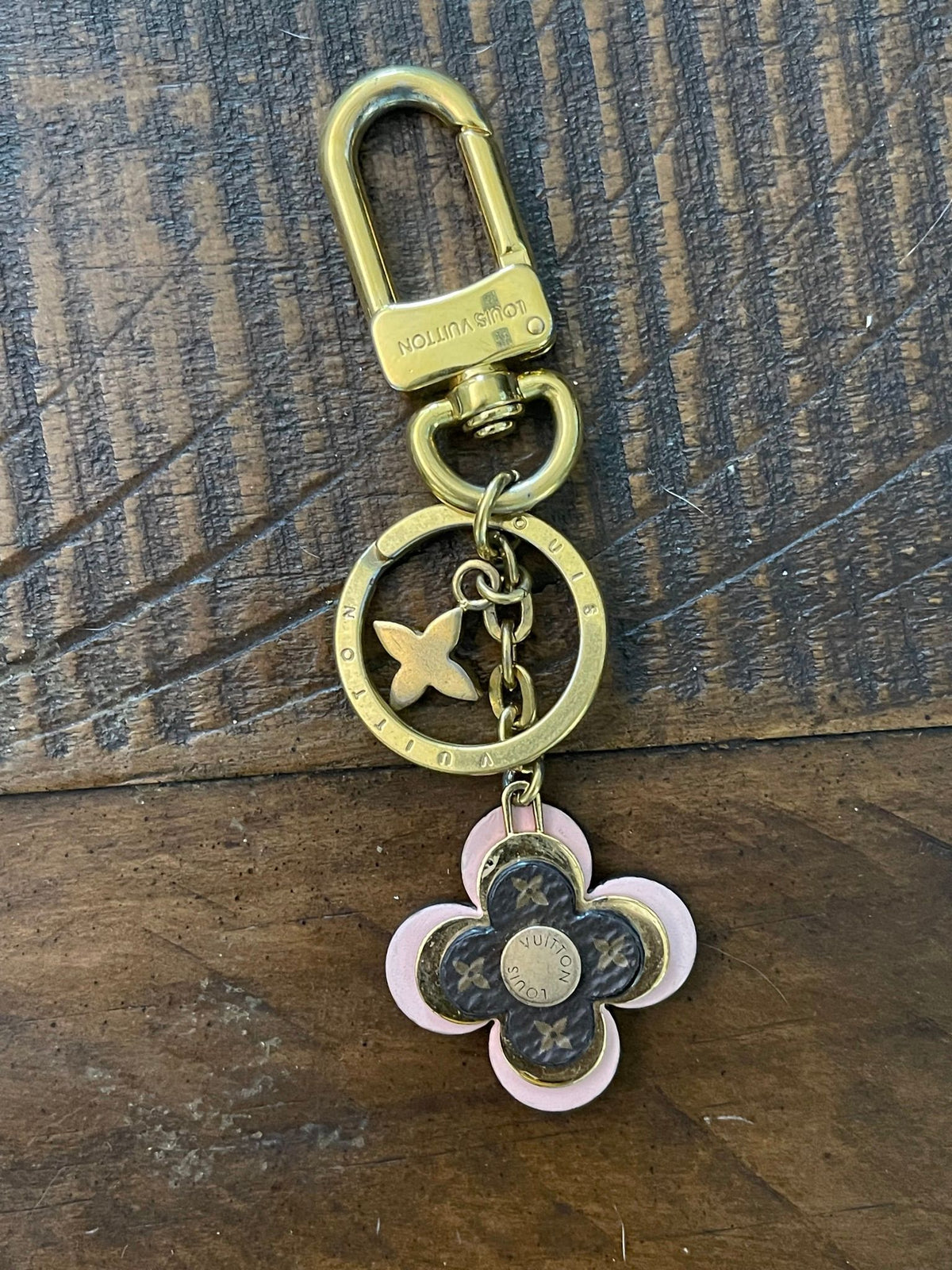 112. Louis Vuitton Pink Blooming Flowers BB Bag Charm