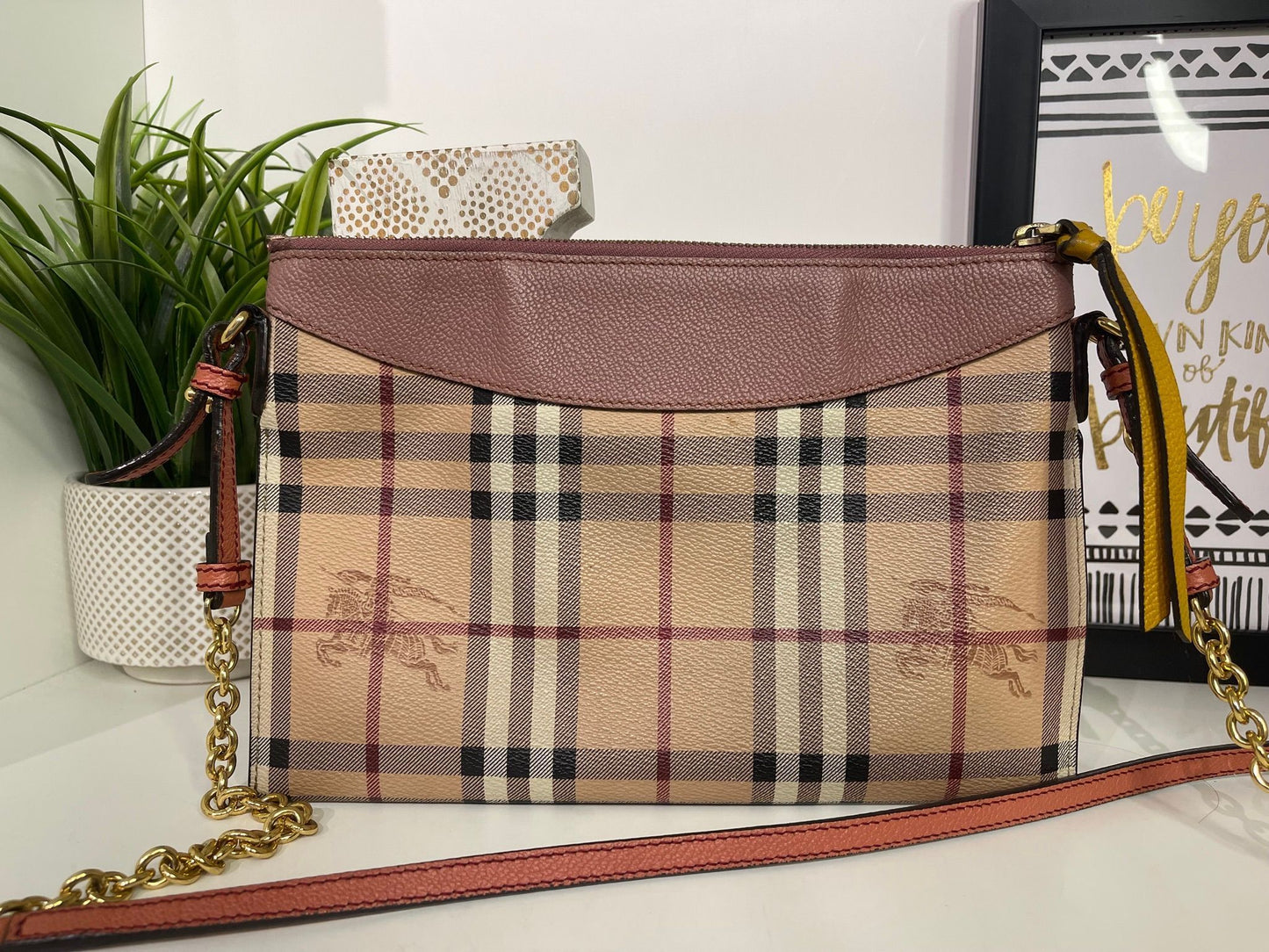 76. Burberry Peyton Haymarket Crossbody