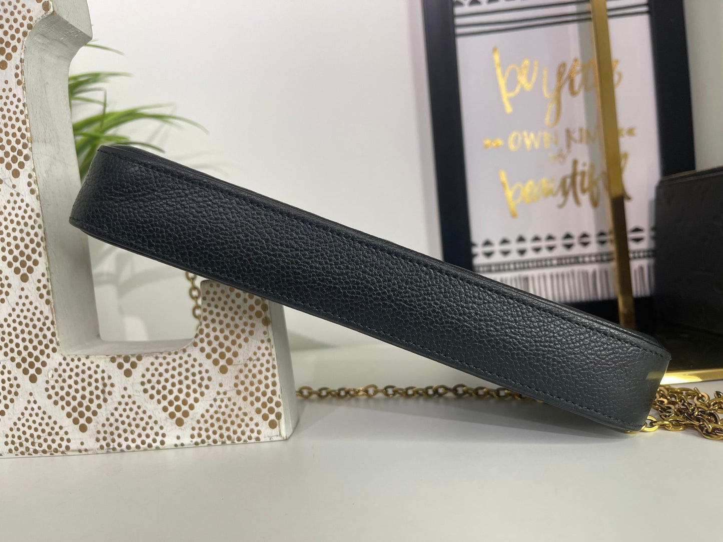 85. Louis Vuitton Black Empriente Felicie Pouchette