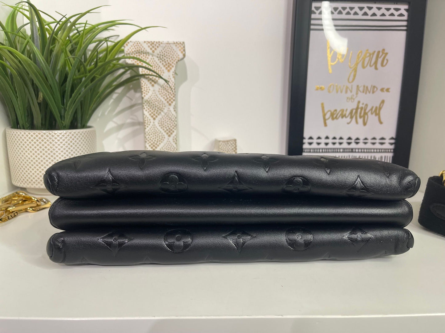 24. Louis Vuitton Black Coussin PM