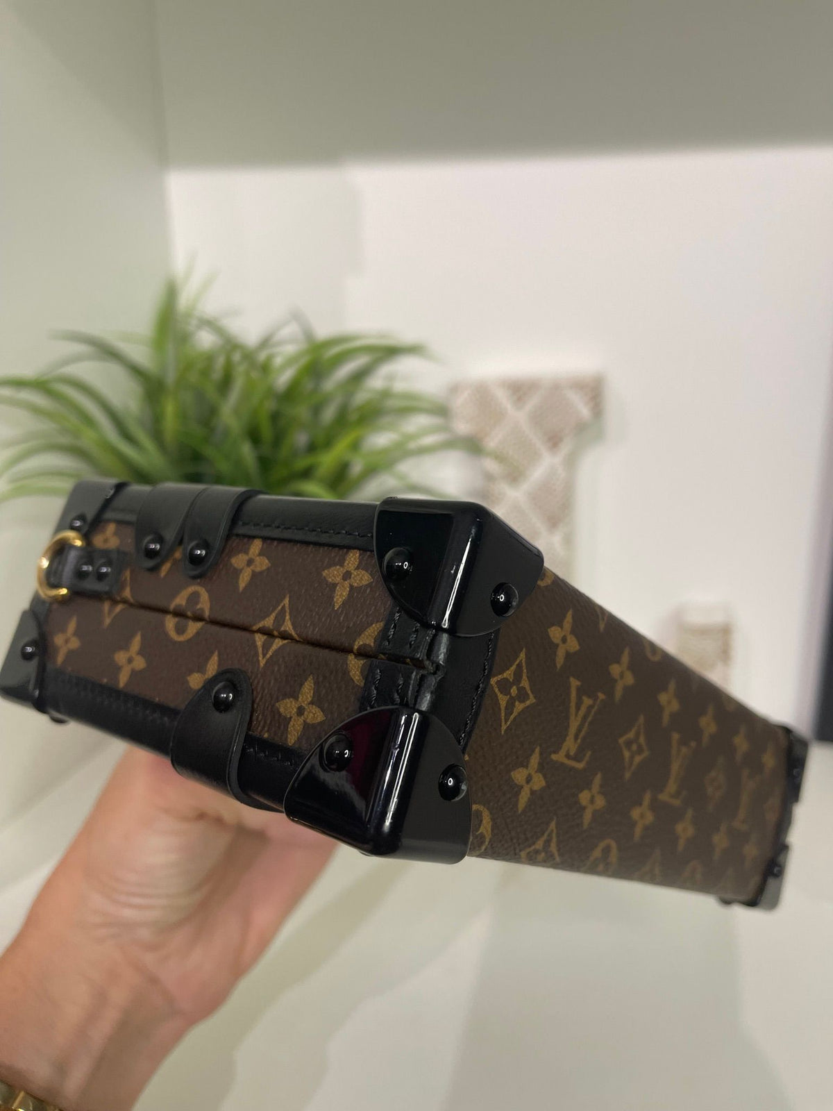 72. Louis Vuitton Petit Malle Trunk Crossbody