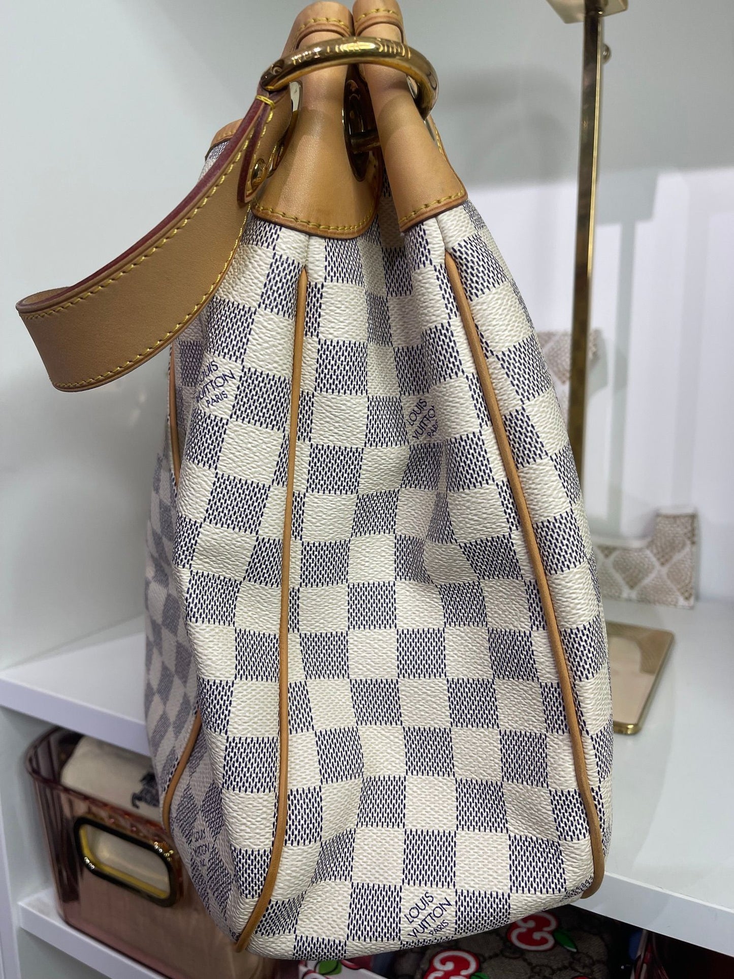 79. Louis Vuitton Damier Azure Galleria