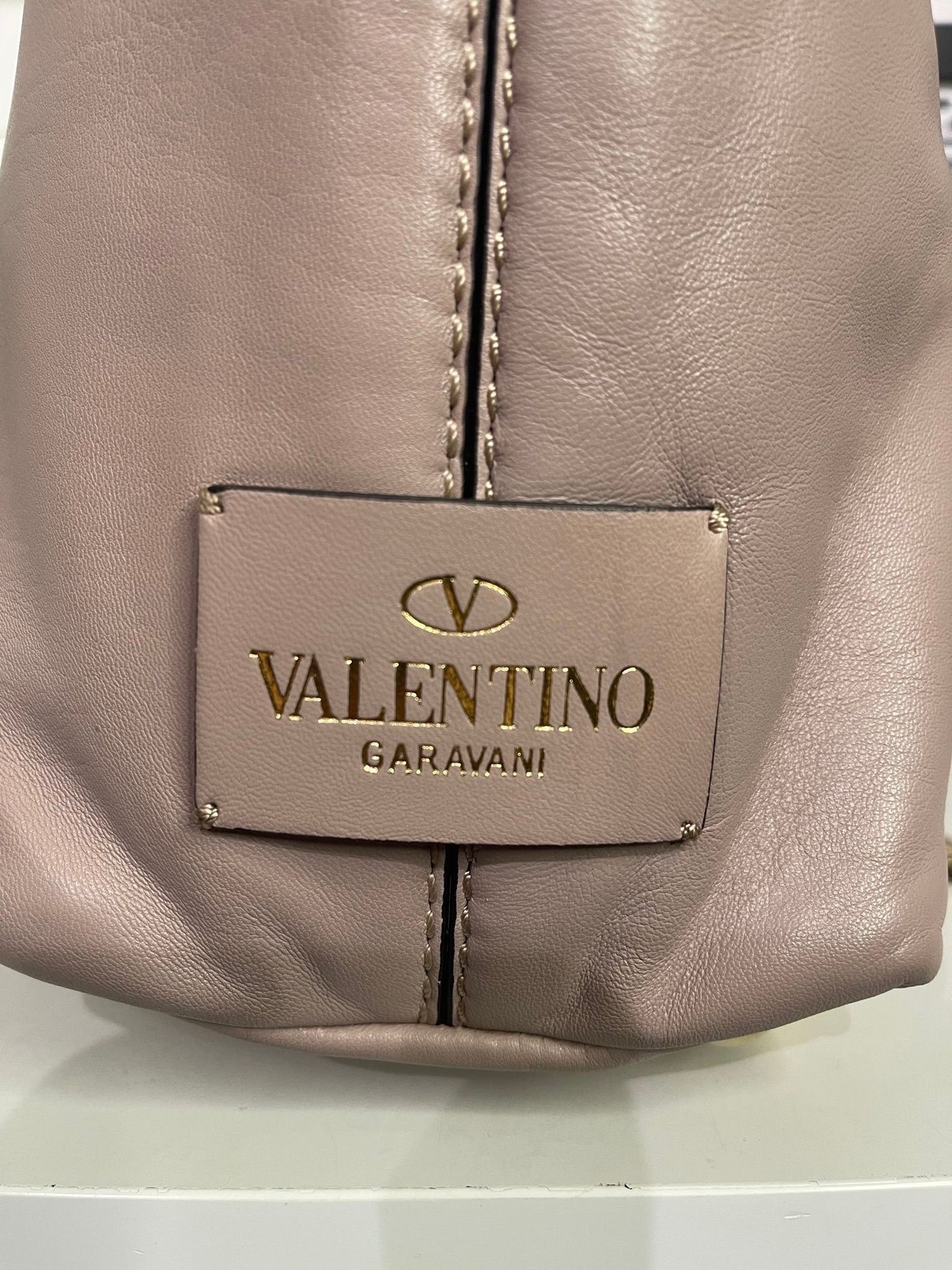101. Valentino Rockstud Tote Dusty Rose