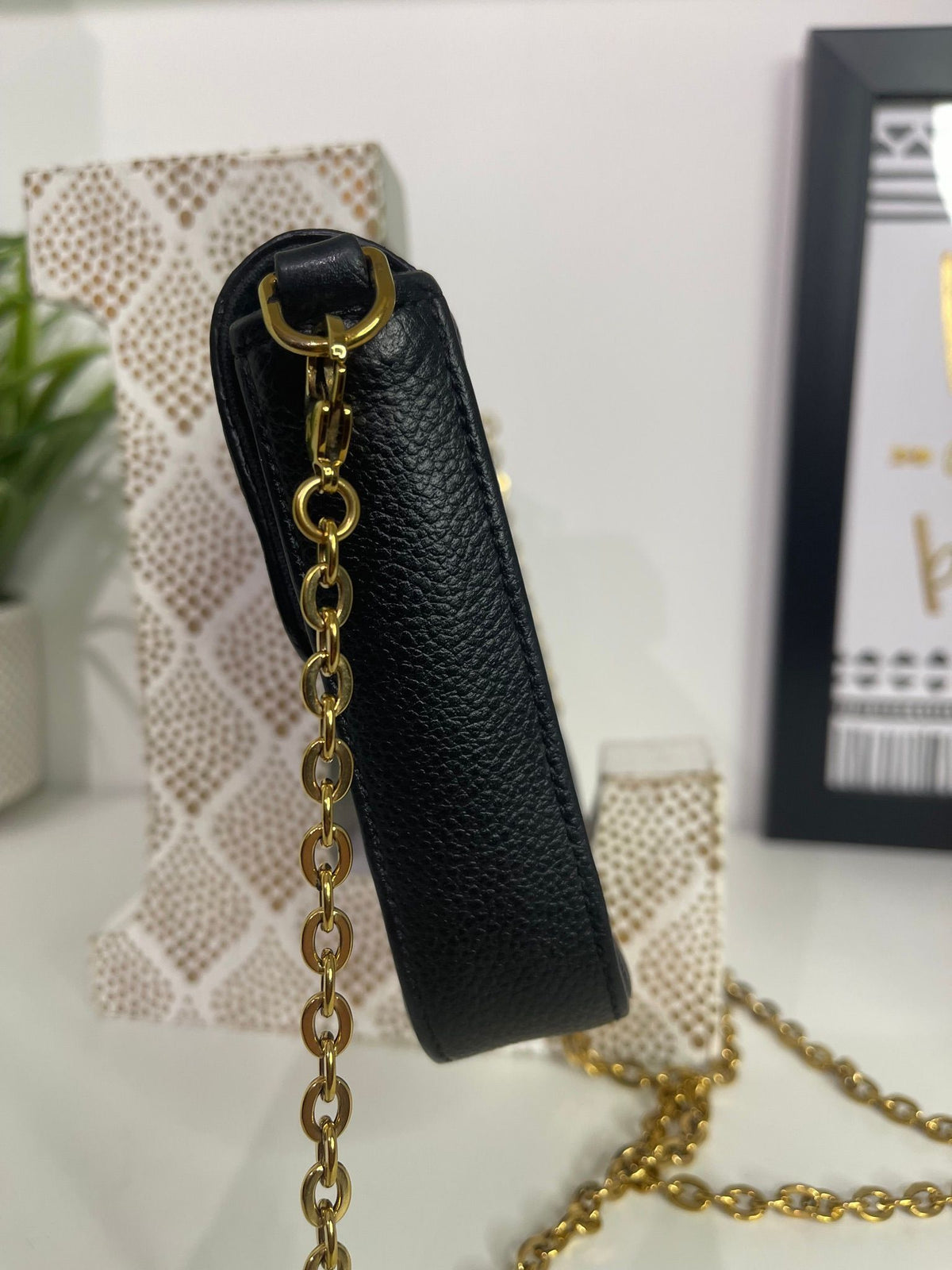 70. Louis Vuitton Black Empriente Felicie Pouchette