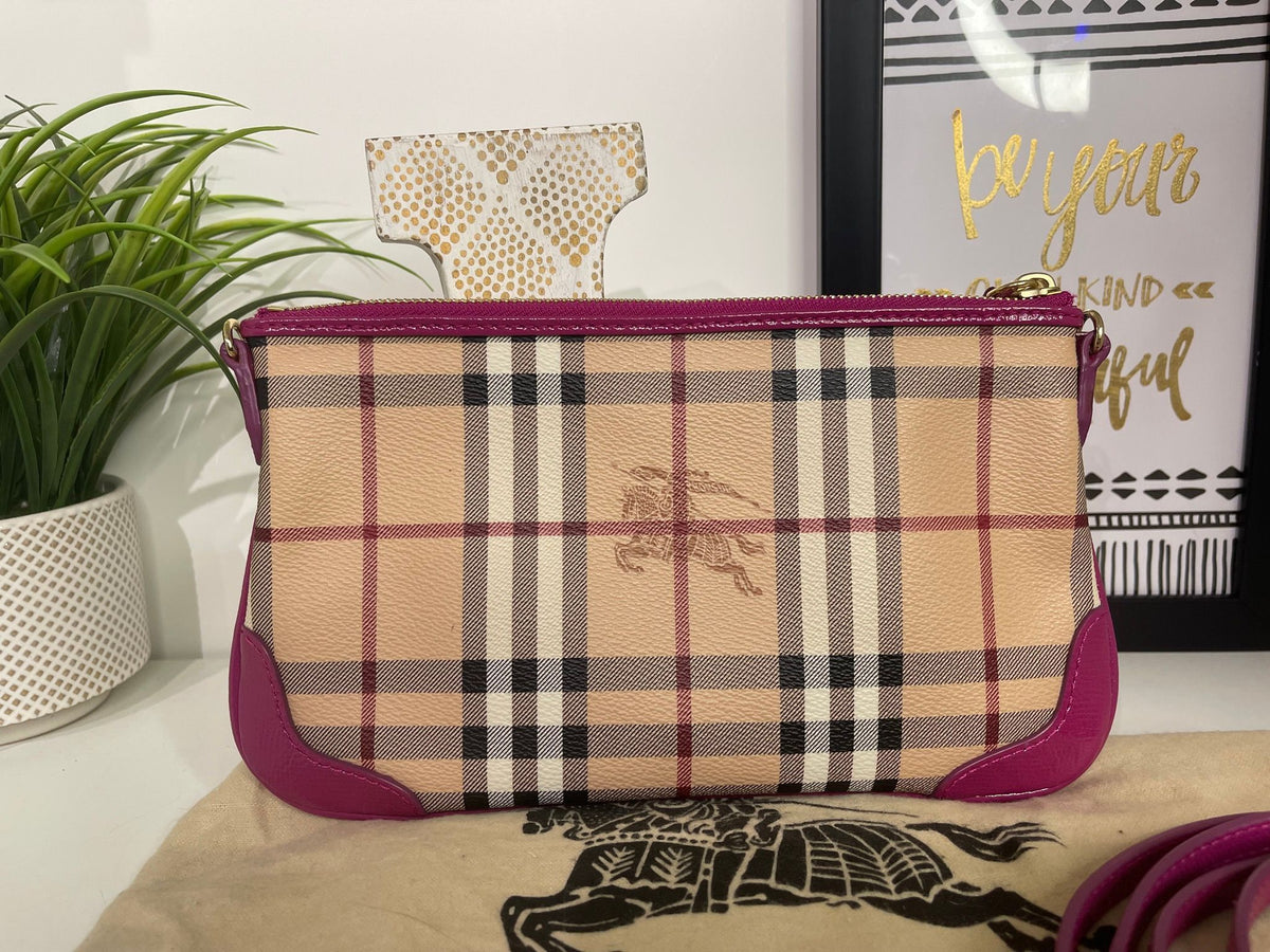 62. Burberry Haymarket Peyton Crossbody