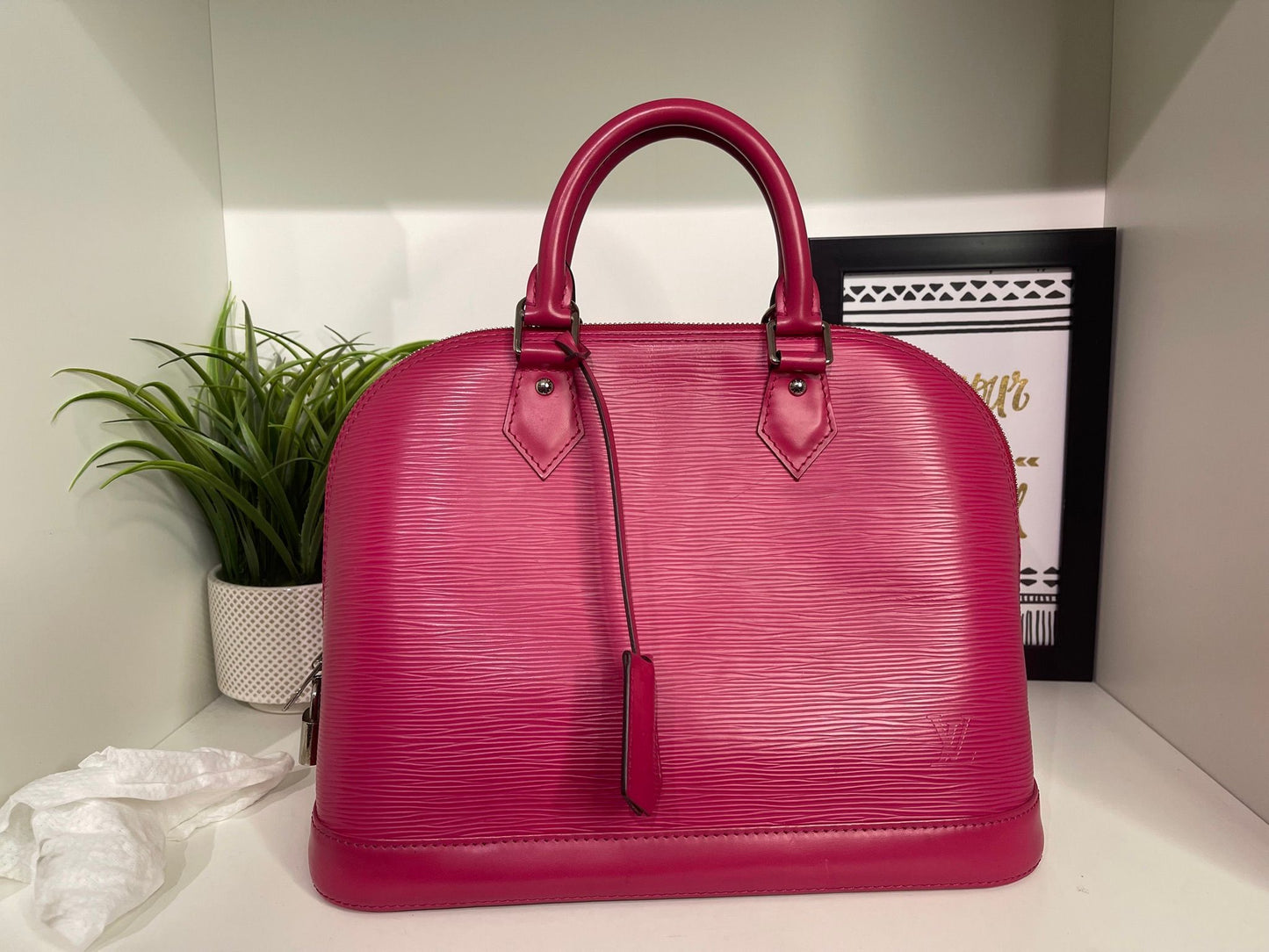 1. Louis Vuitton Pink Epi Alma PM