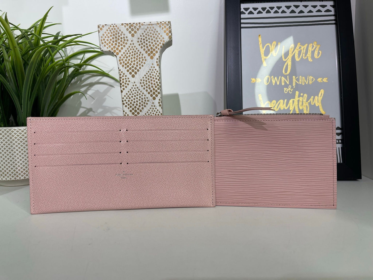 111. Louis Vuitton Pink Epi Felicie Pouchette