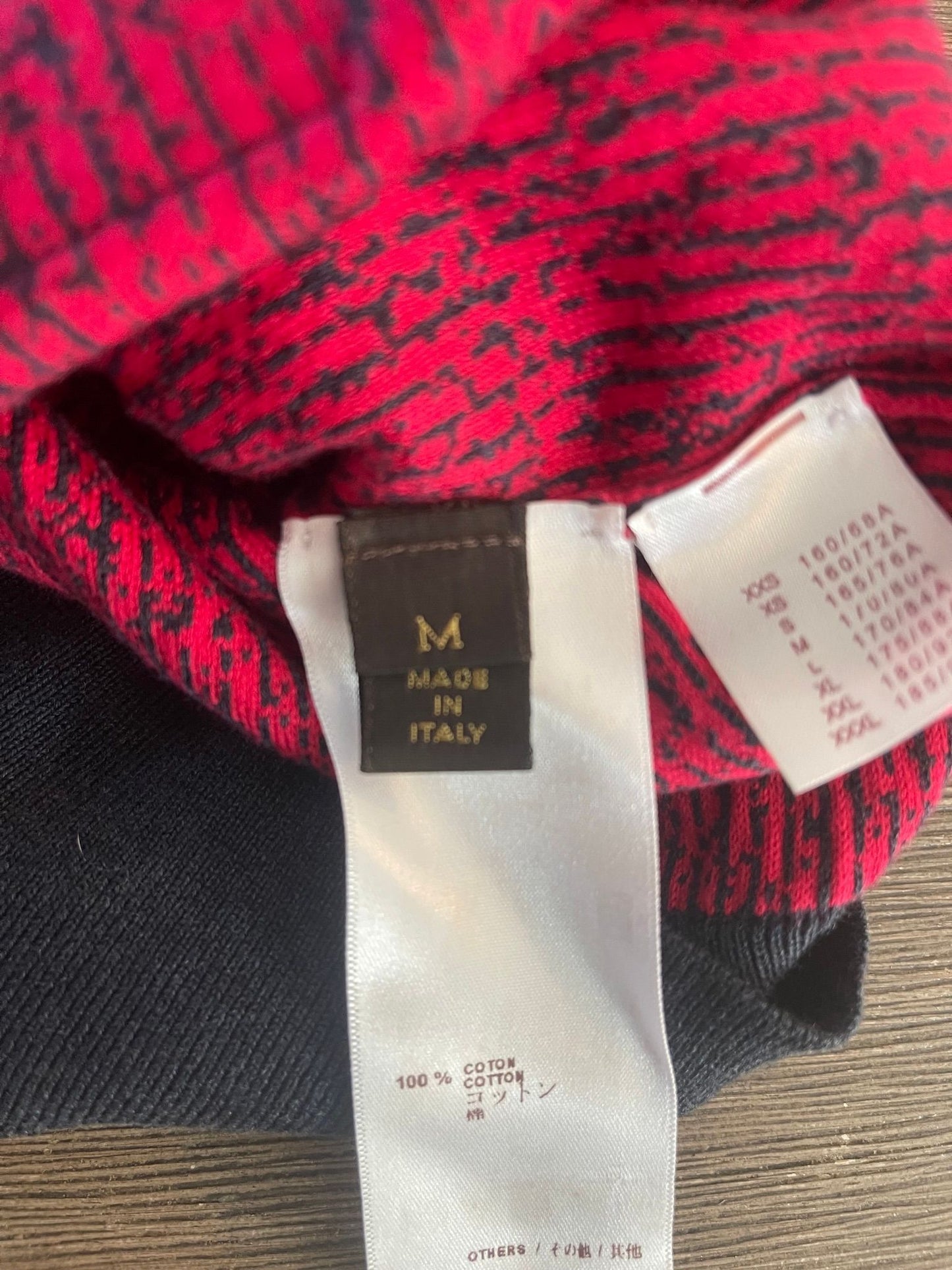 7. Louis Vuitton Hombre Knit Sweater Size Medium
