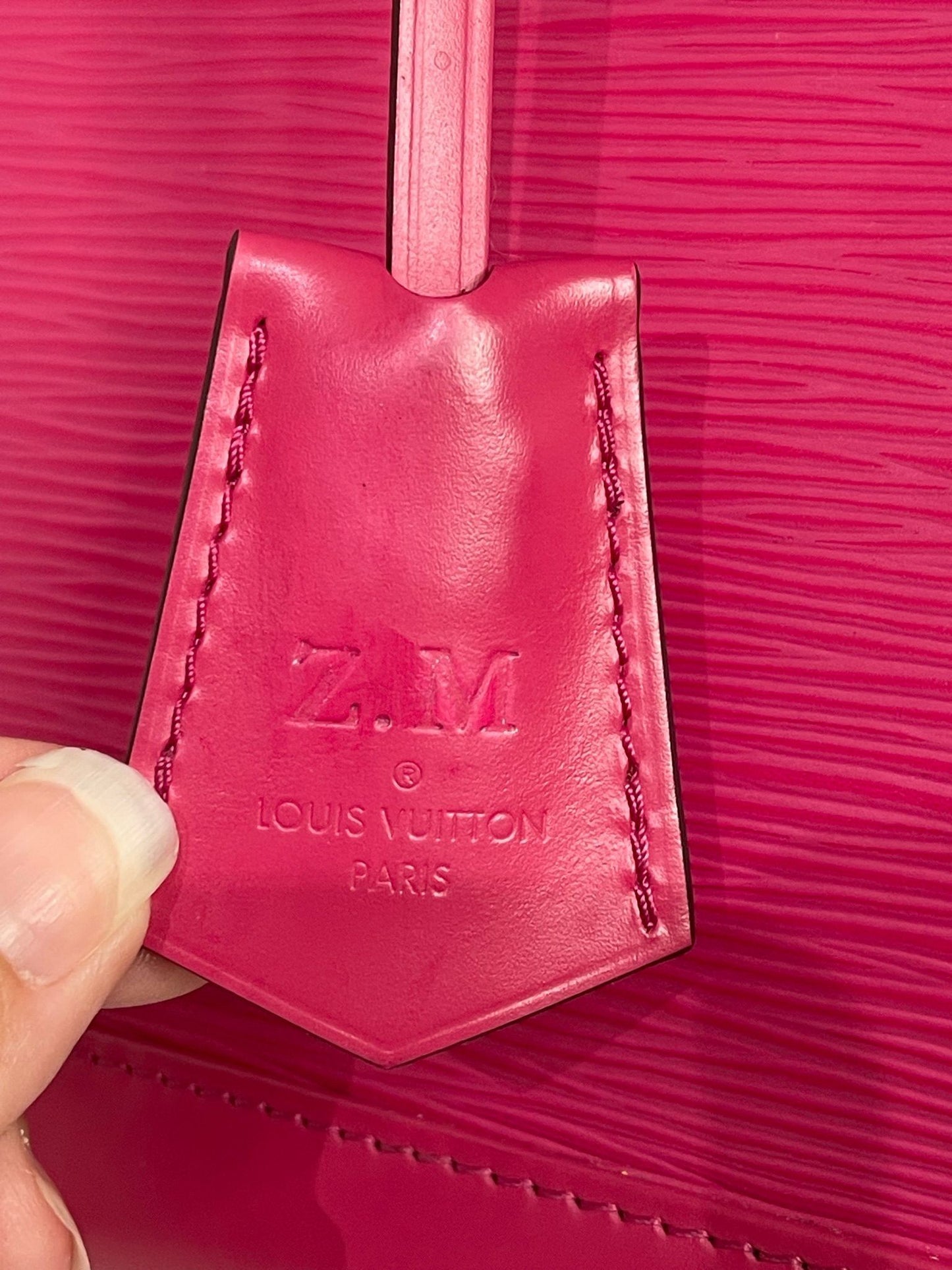 1. Louis Vuitton Pink Epi Alma PM