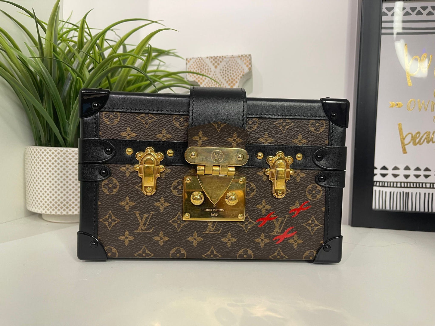 72. Louis Vuitton Petit Malle Trunk Crossbody