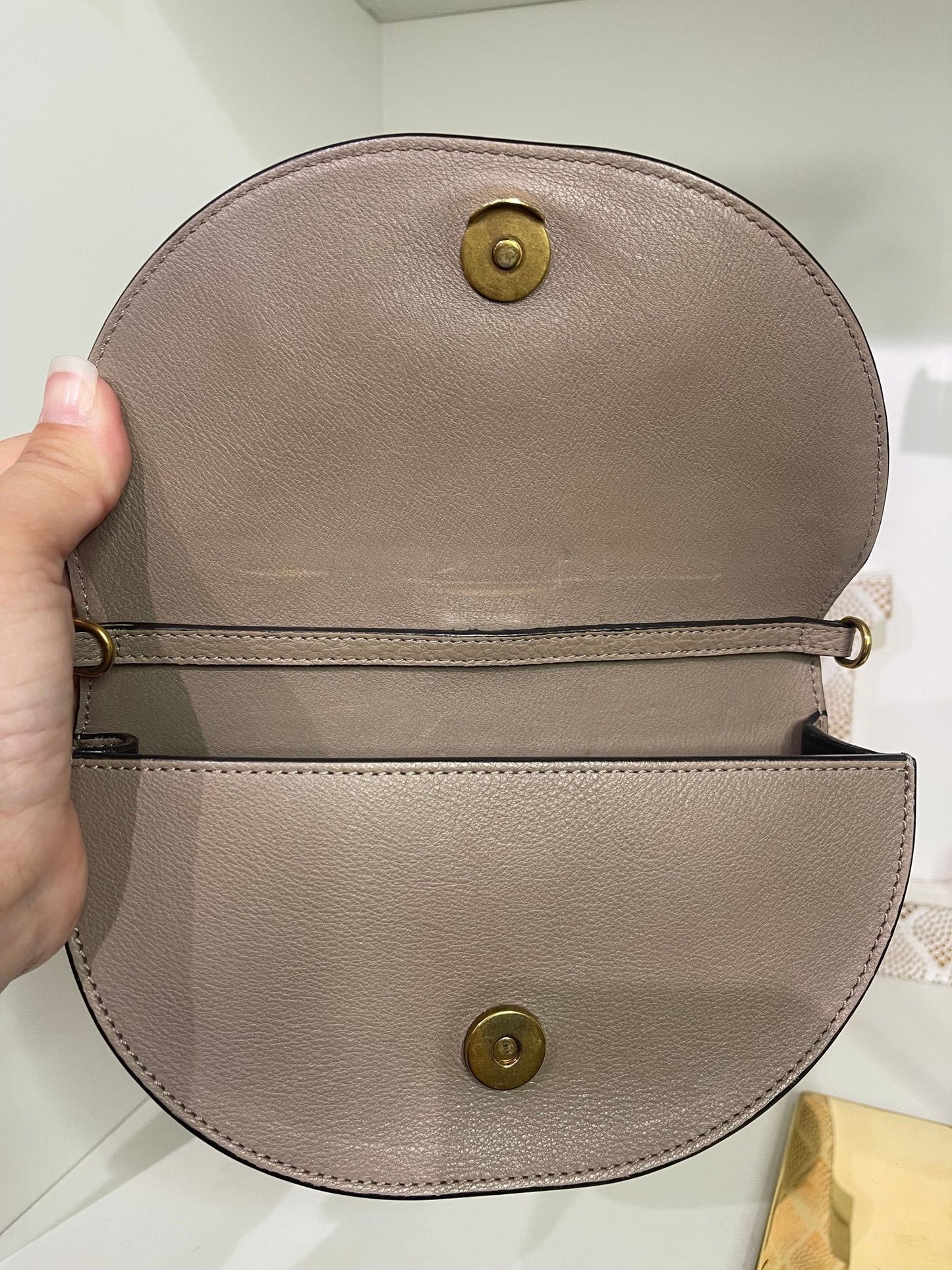 41. Chloe Nile Bracelet Bag (Greige)