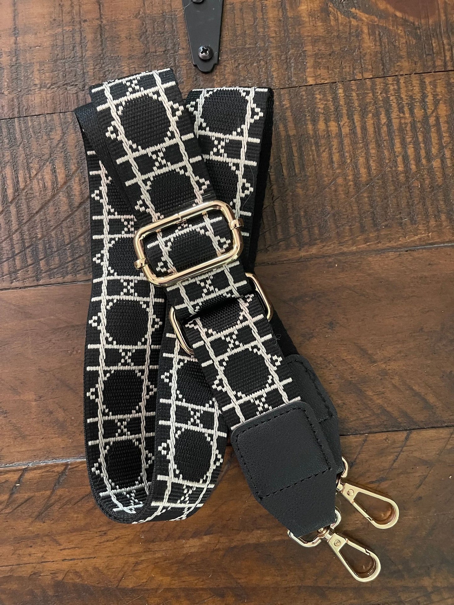 Guitar Strap - Black/Ivory