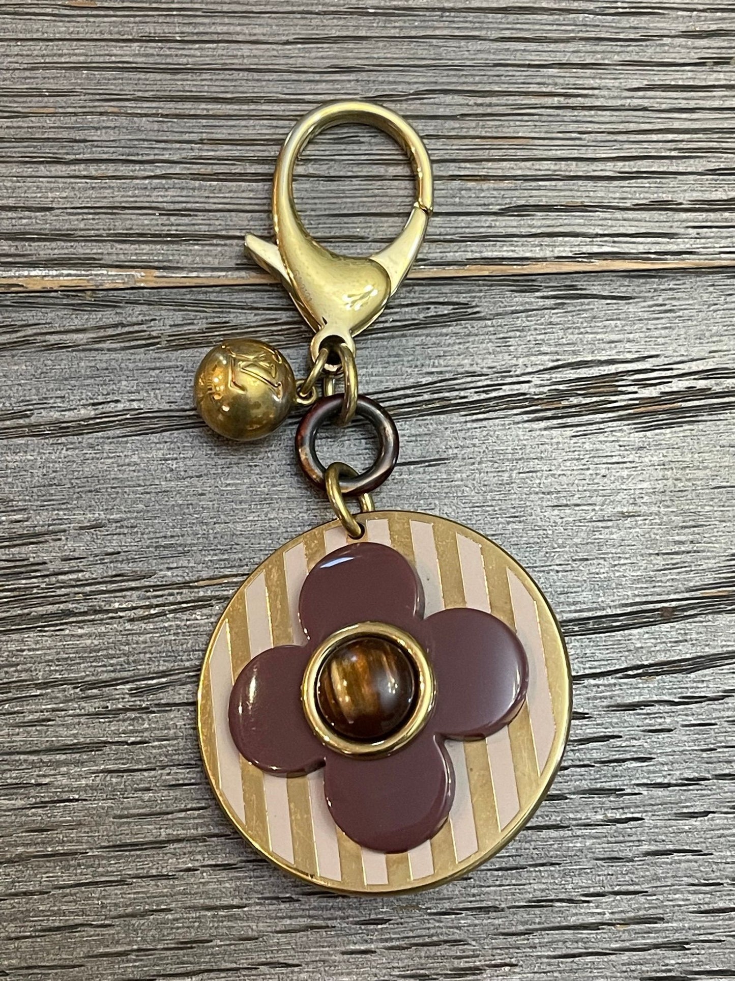 44. Louis Vuitton Purple Rayures Bijou Sac Bag Charm
