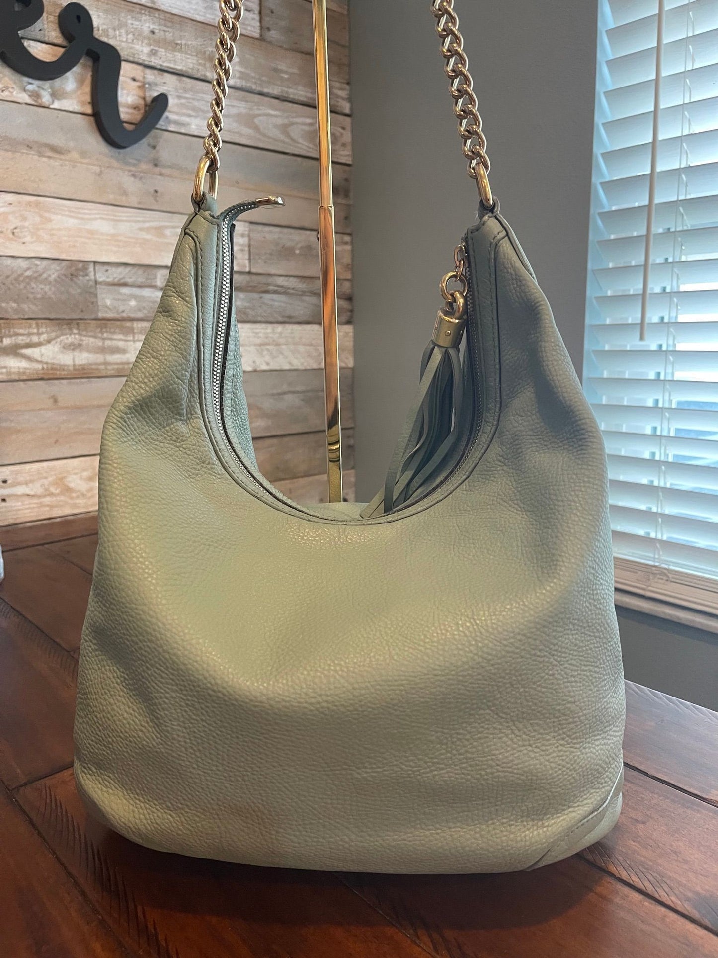 76. Gucci Soho Hobo Shoulder Bag (Mint Green)