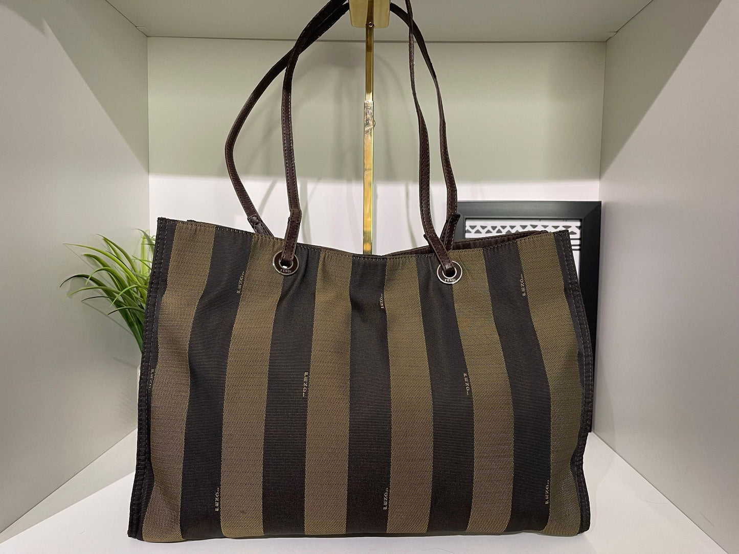 25. Fendi Pequin Tote