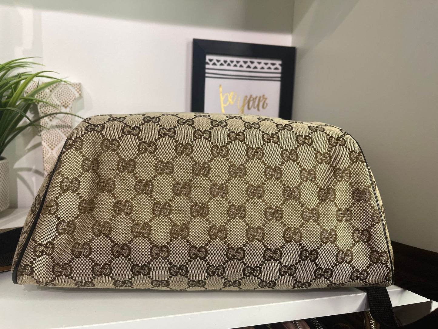 103. Gucci Canvas Backpack