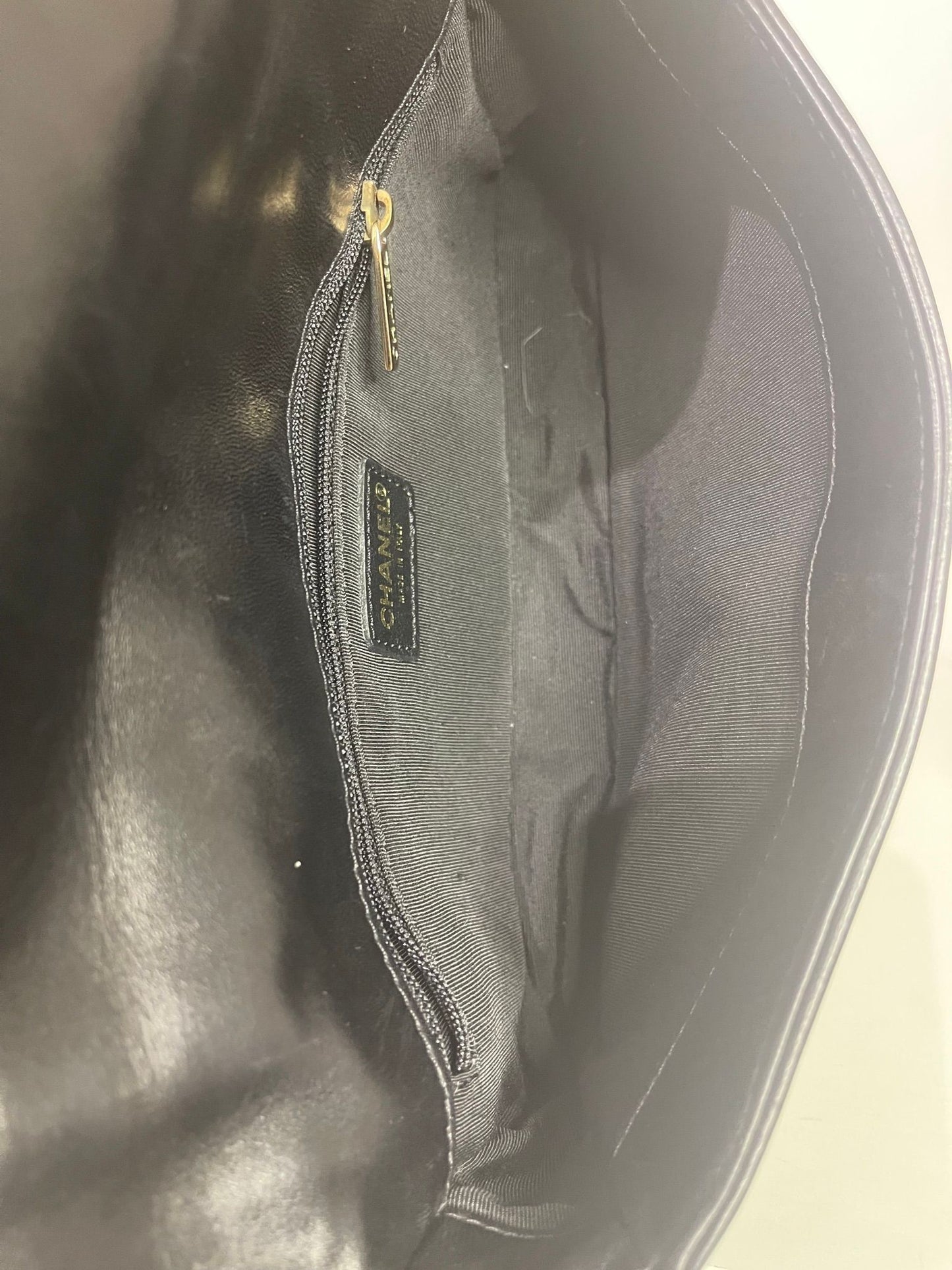 66. Chanel Black Chocolate Bar Flap Bag