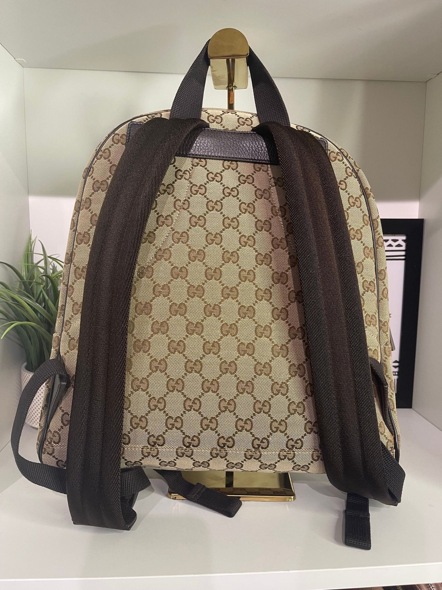103. Gucci Canvas Backpack