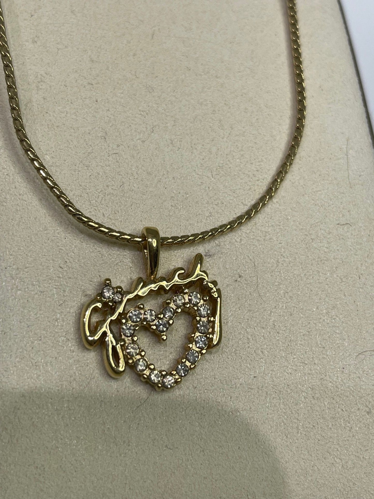 159. Givenchy Vintage Heart Necklace
