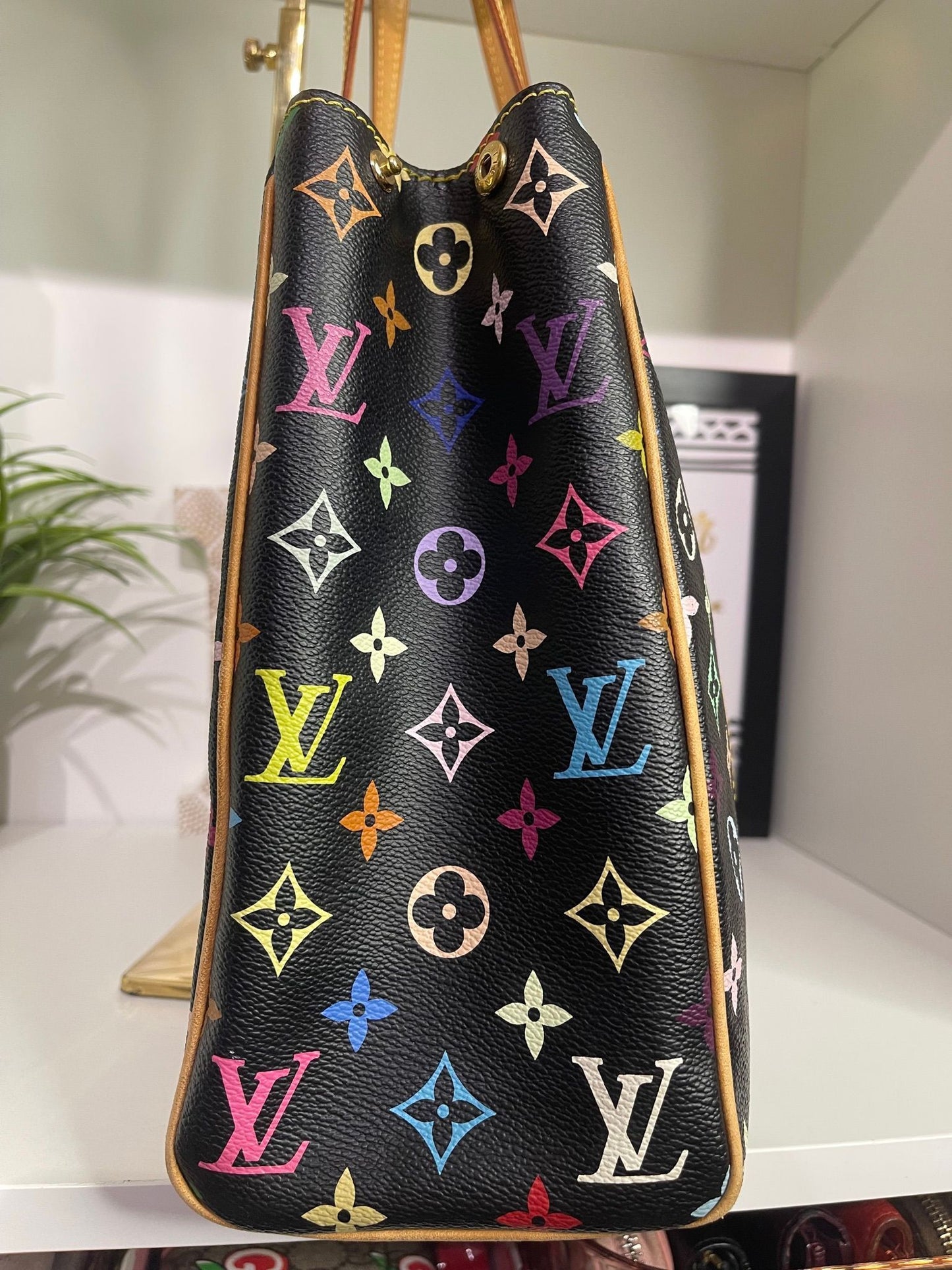 23. Louis Vuitton Black Multicolor Aurelia