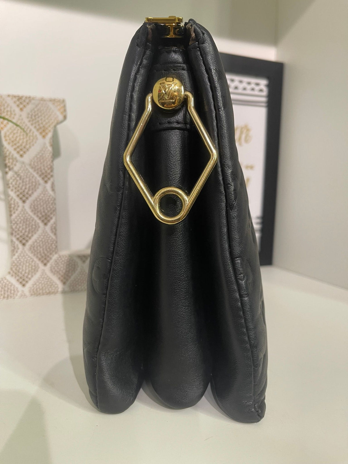 42. Louis Vuitton Black Coussin PM