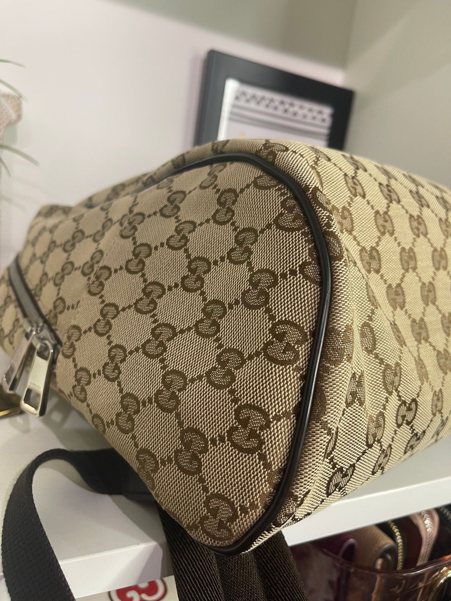 103. Gucci Canvas Backpack