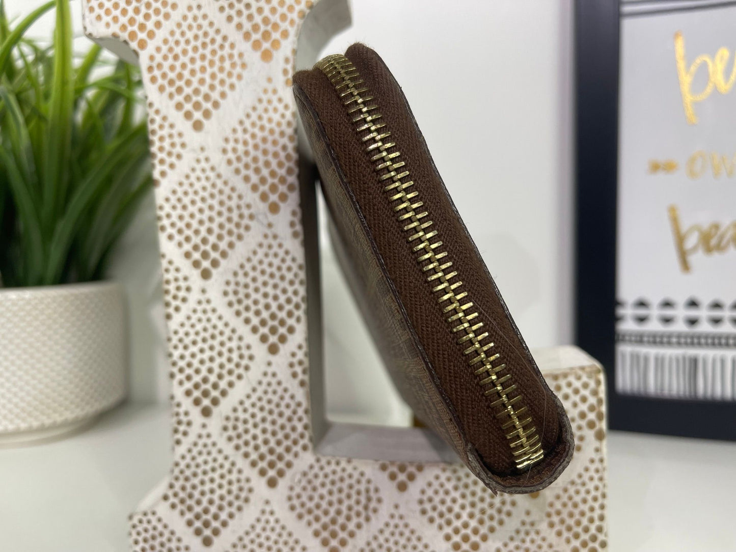 88. Fendi Zucchino Coated Canvas Zippy Wallet