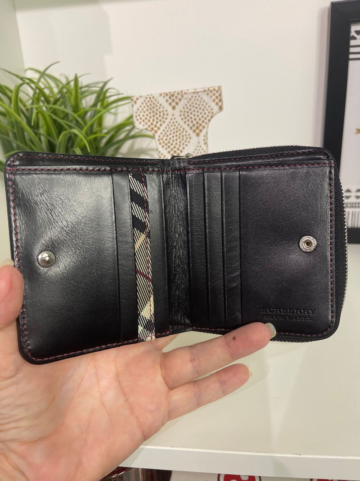 90. Burberry Blue Label Compact Wallet