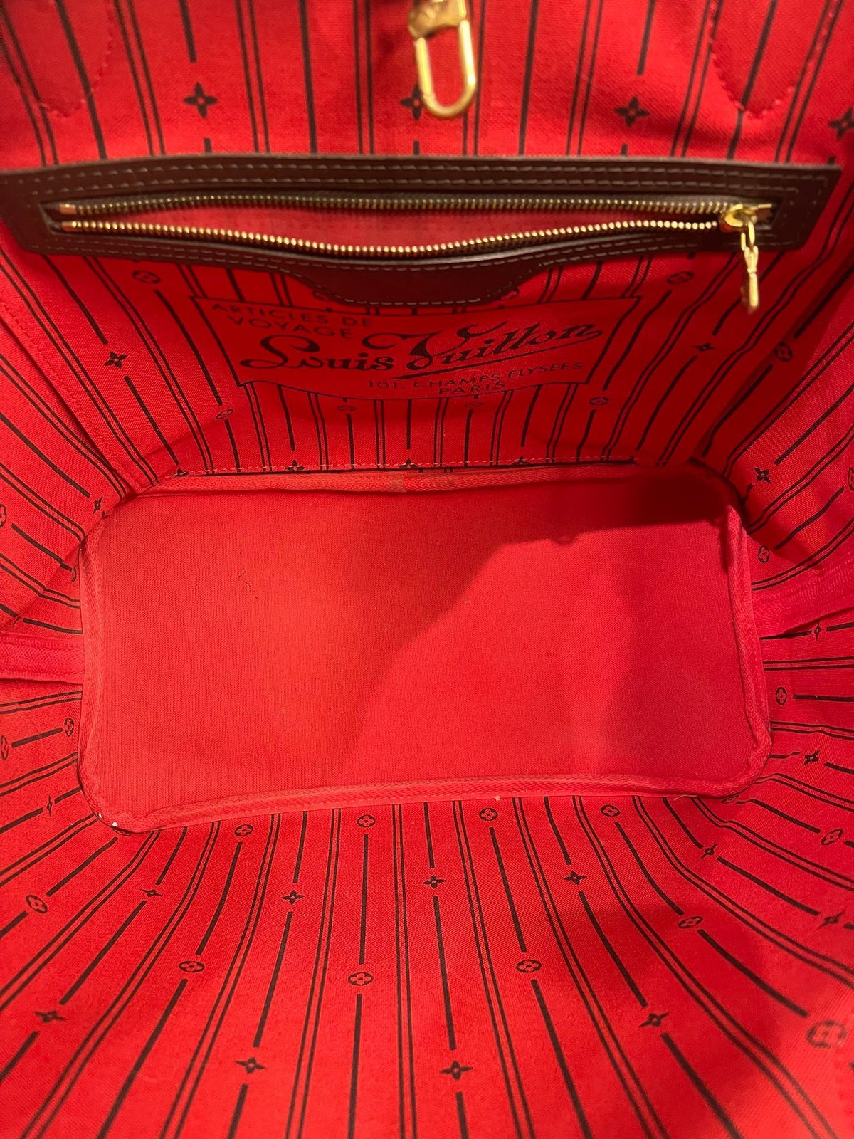 12. Louis Vuitton Damier Ebene Neverfull MM