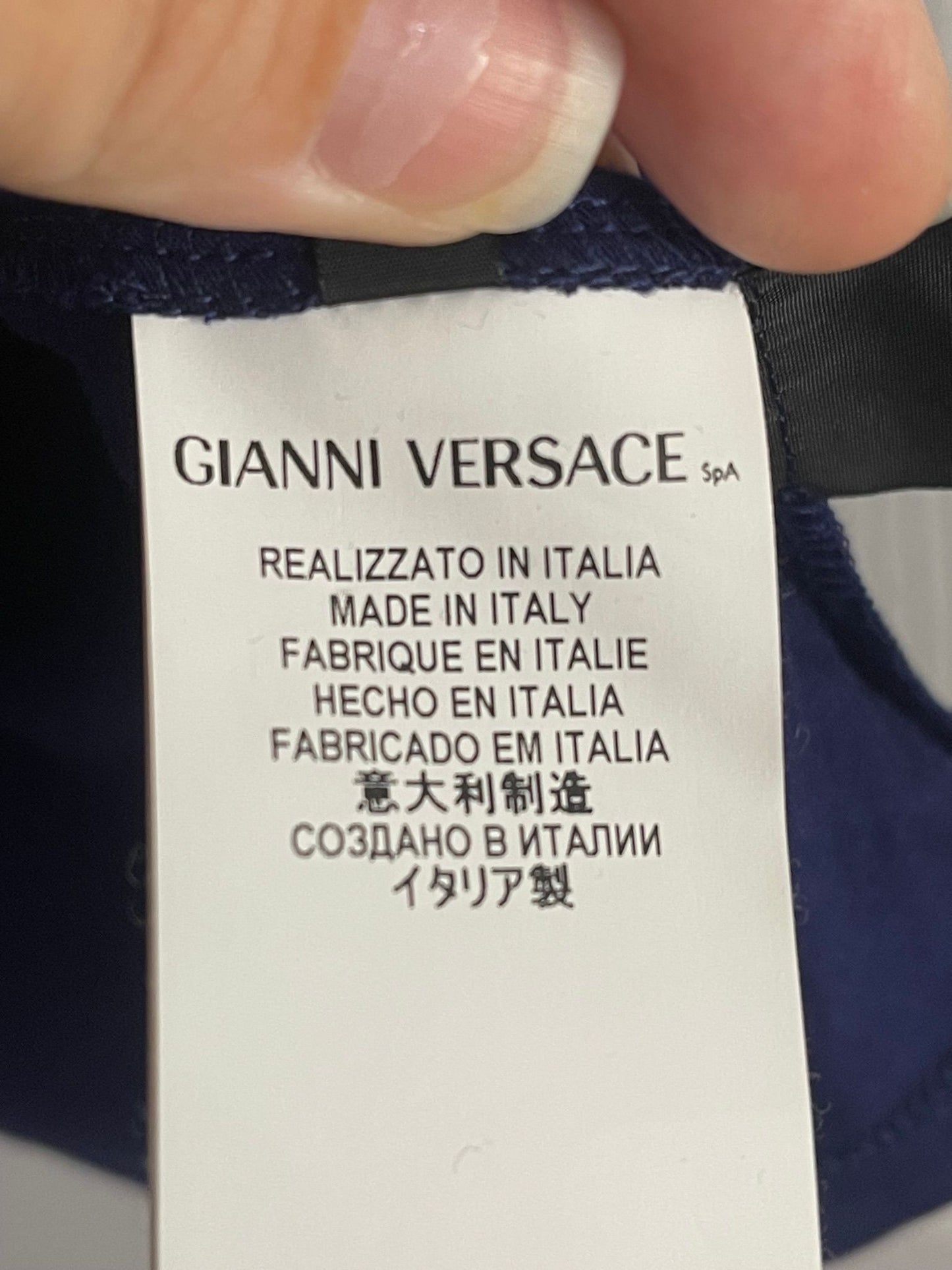 110. Versace Blue Medusa T Shirt