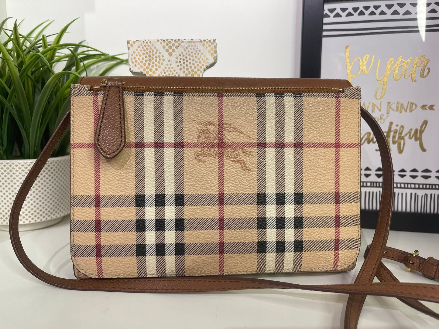 9. Burberry Loxley Haymarket Crossbody