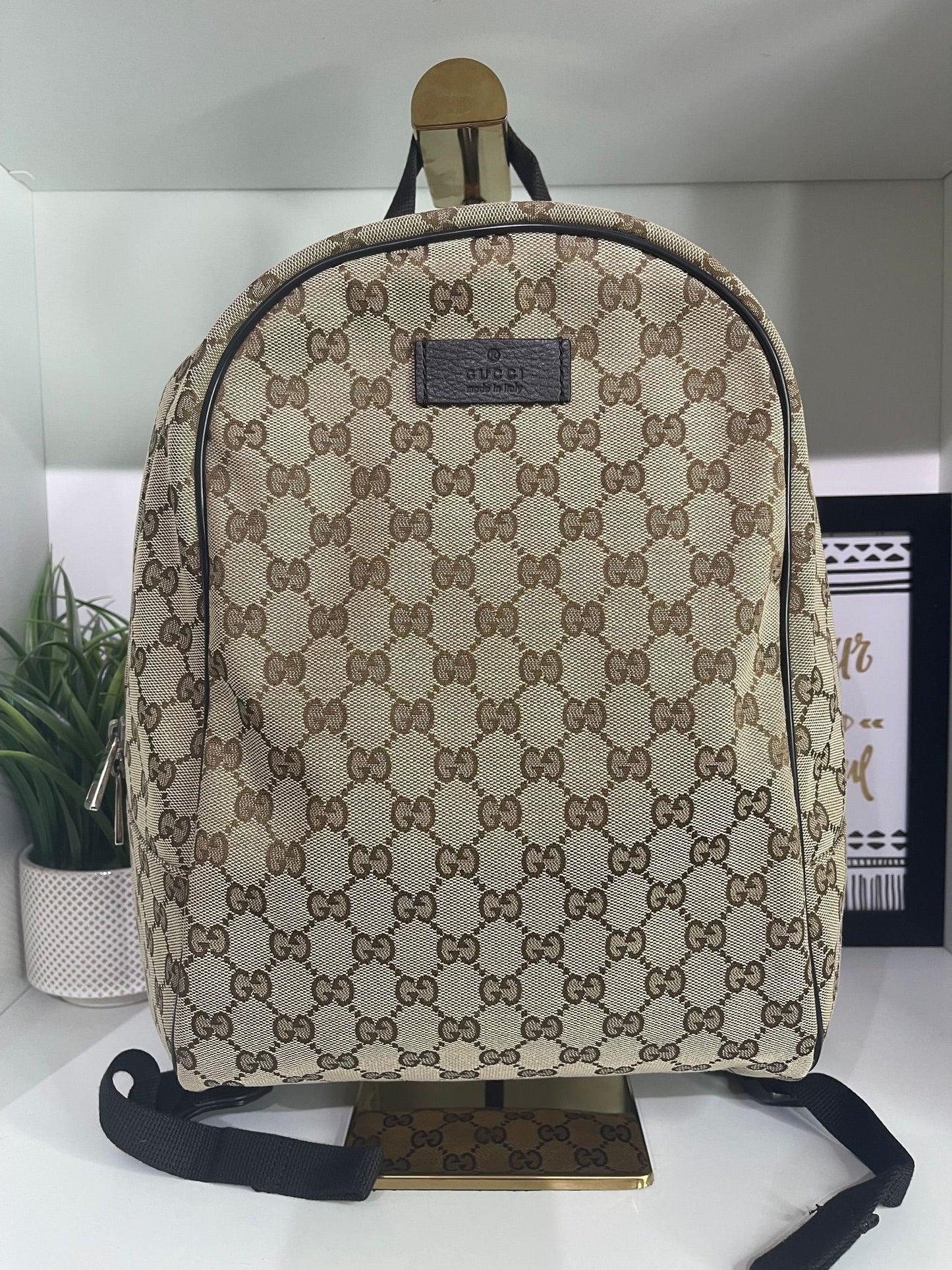 103. Gucci Canvas Backpack