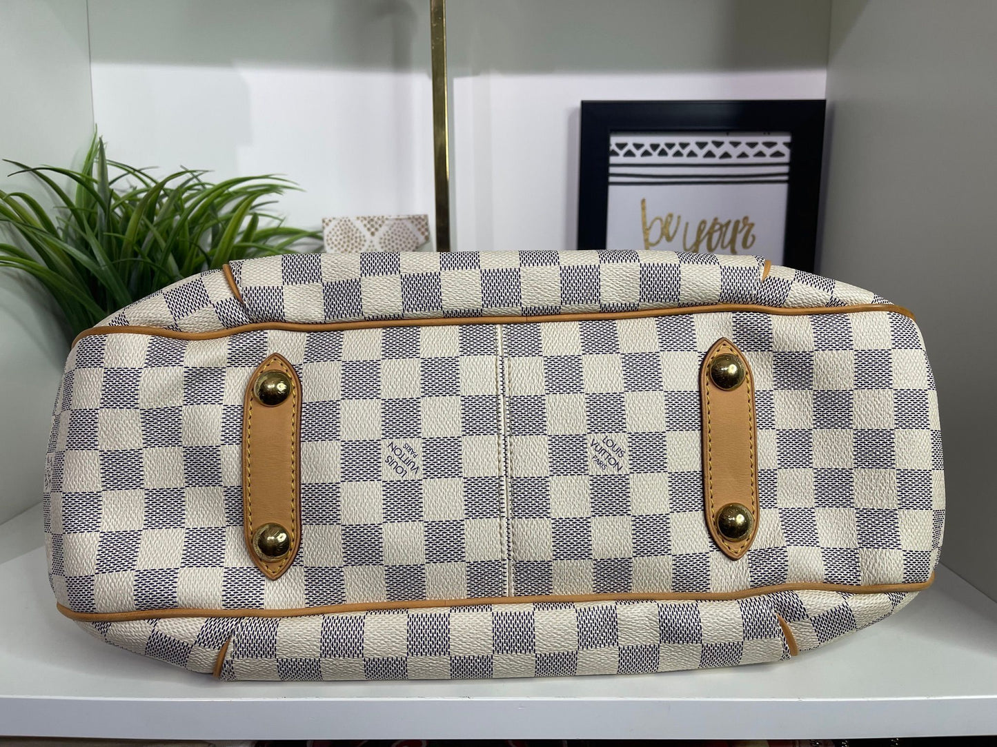 79. Louis Vuitton Damier Azure Galleria