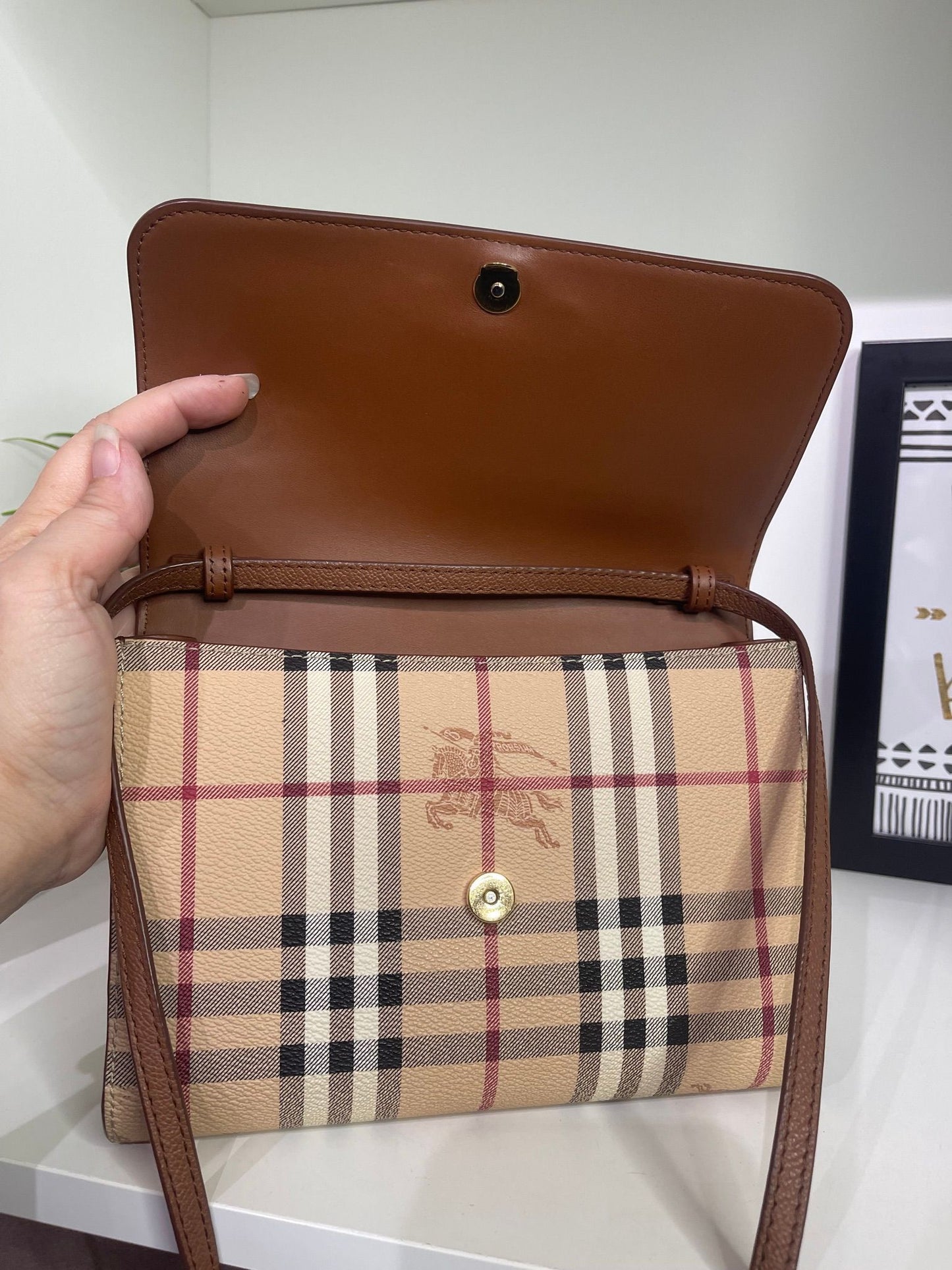9. Burberry Loxley Haymarket Crossbody