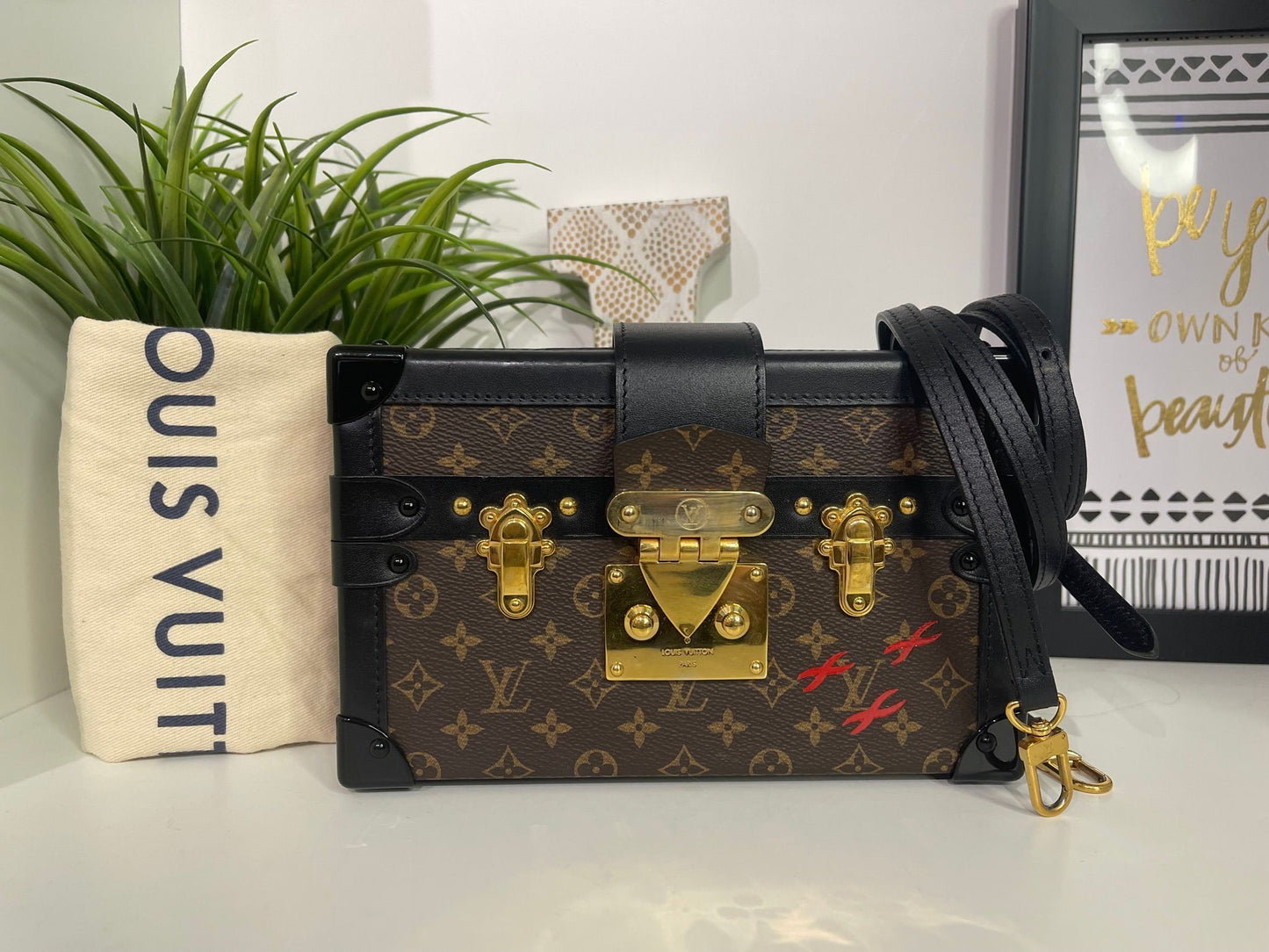 72. Louis Vuitton Petit Malle Trunk Crossbody