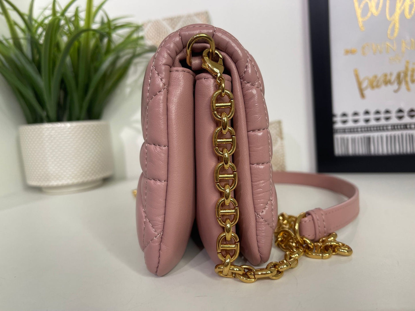 104. Christian Dior Pink Macrocannage Mini Caro