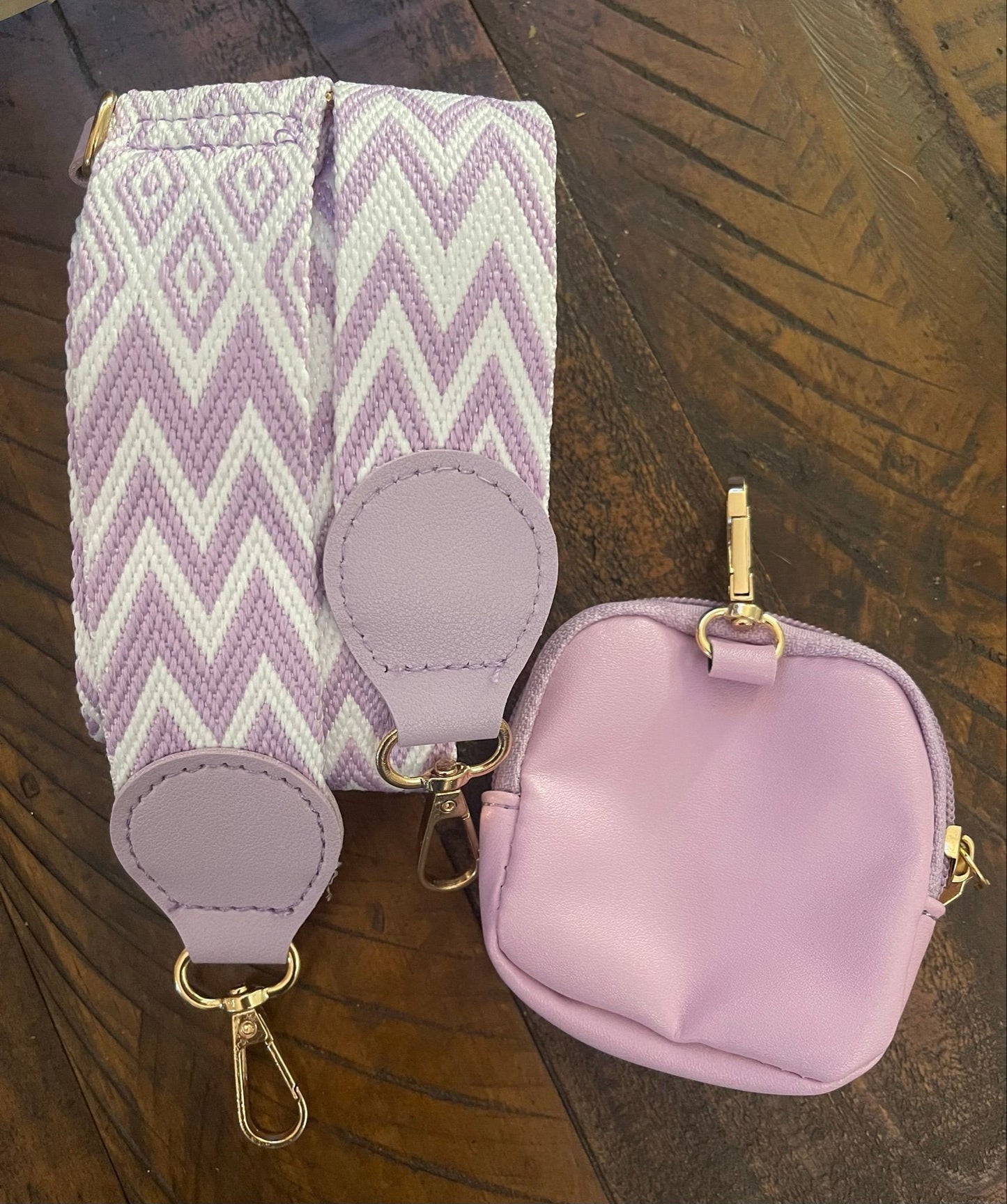 Guitar Strap w/ Pouch - Lavender