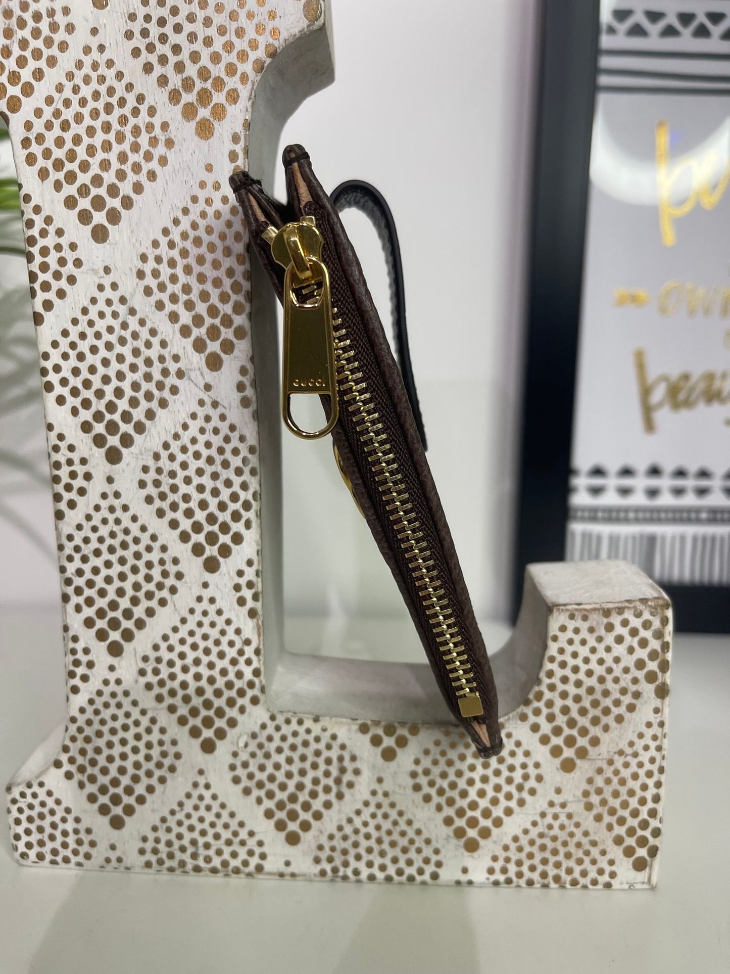 2. Gucci Supreme Sherry Line Card Holder