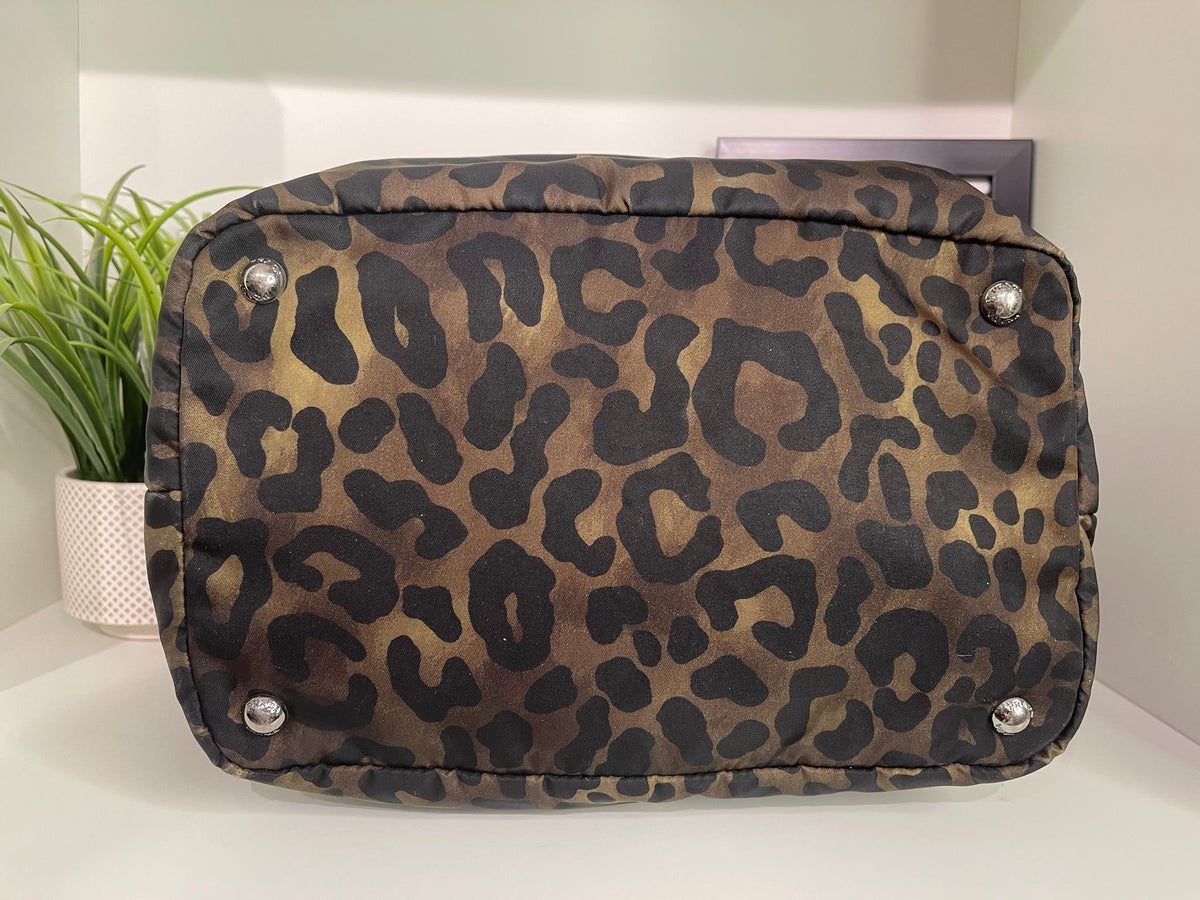 1. Prada Nylon Cheetah Print 2 Way
