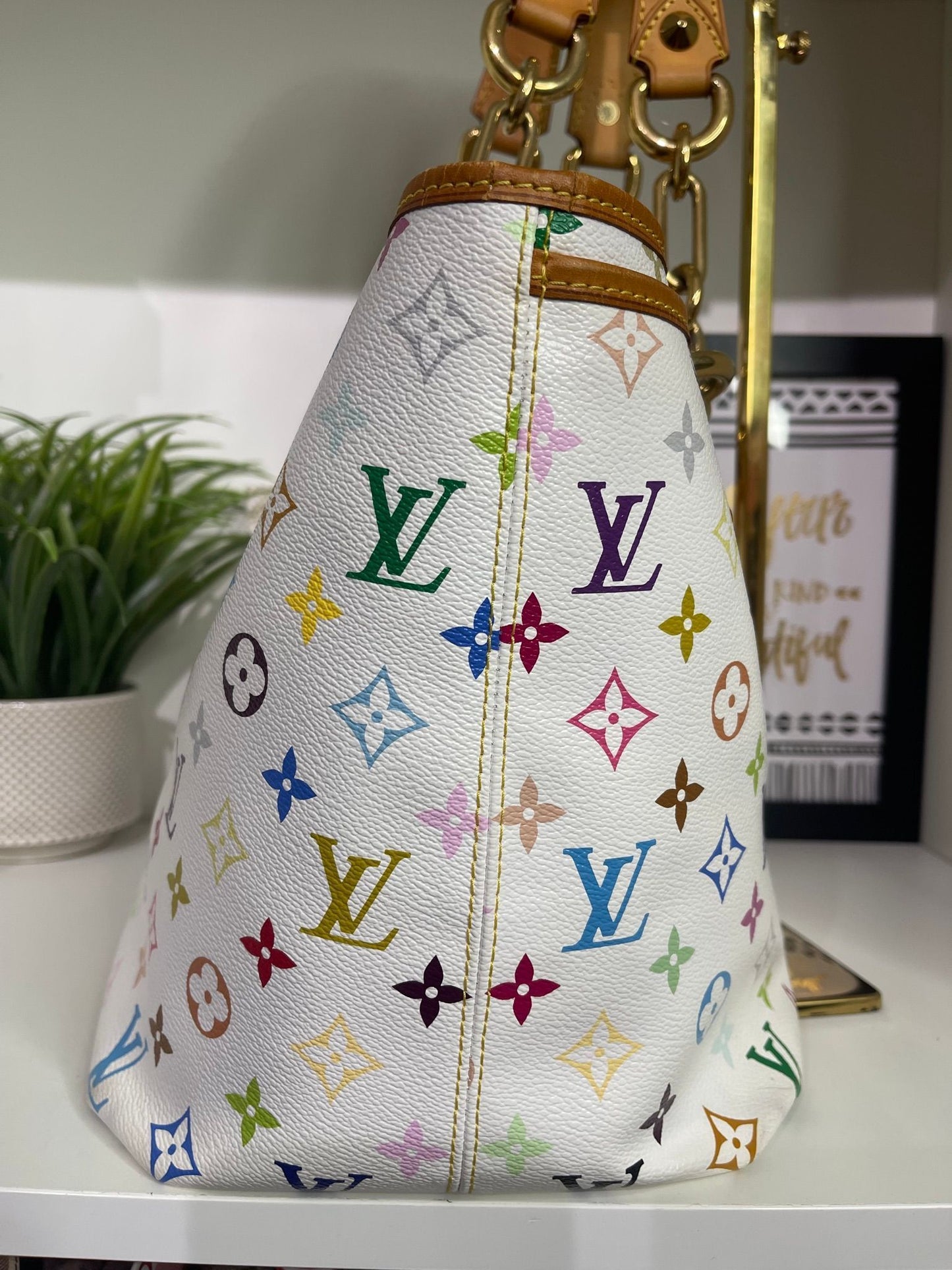 92. Louis Vuitton Takashi Murakami White Multicolor Annie