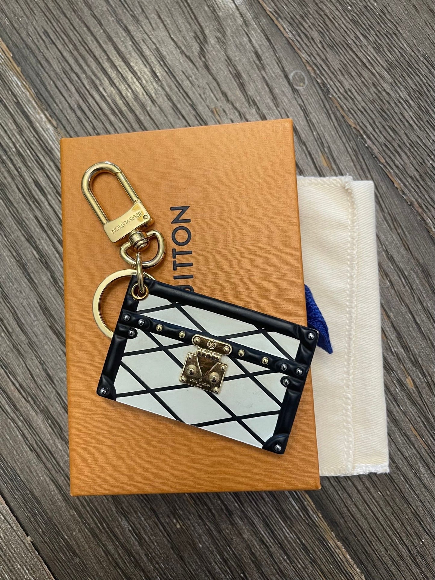 10. Louis Vuitton Petite Malle Malletage bag charm