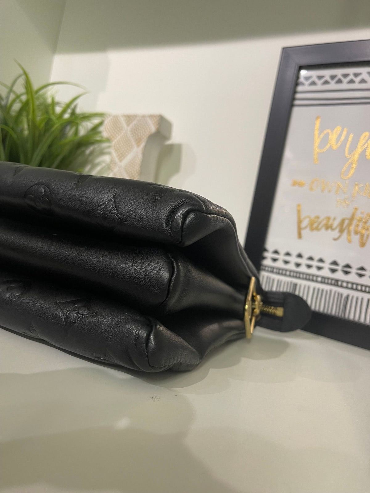 42. Louis Vuitton Black Coussin PM