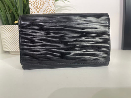 54. Louis Vuitton Black Epi Tressor Wallet