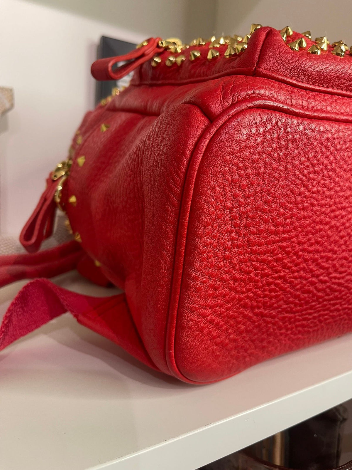4. MCM Crystal Studded Backpack