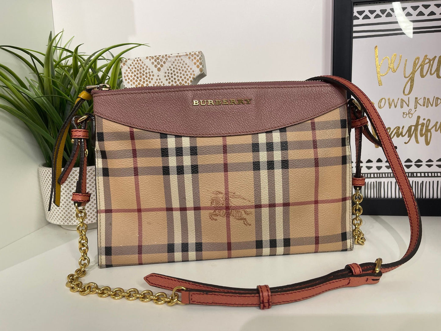 76. Burberry Peyton Haymarket Crossbody