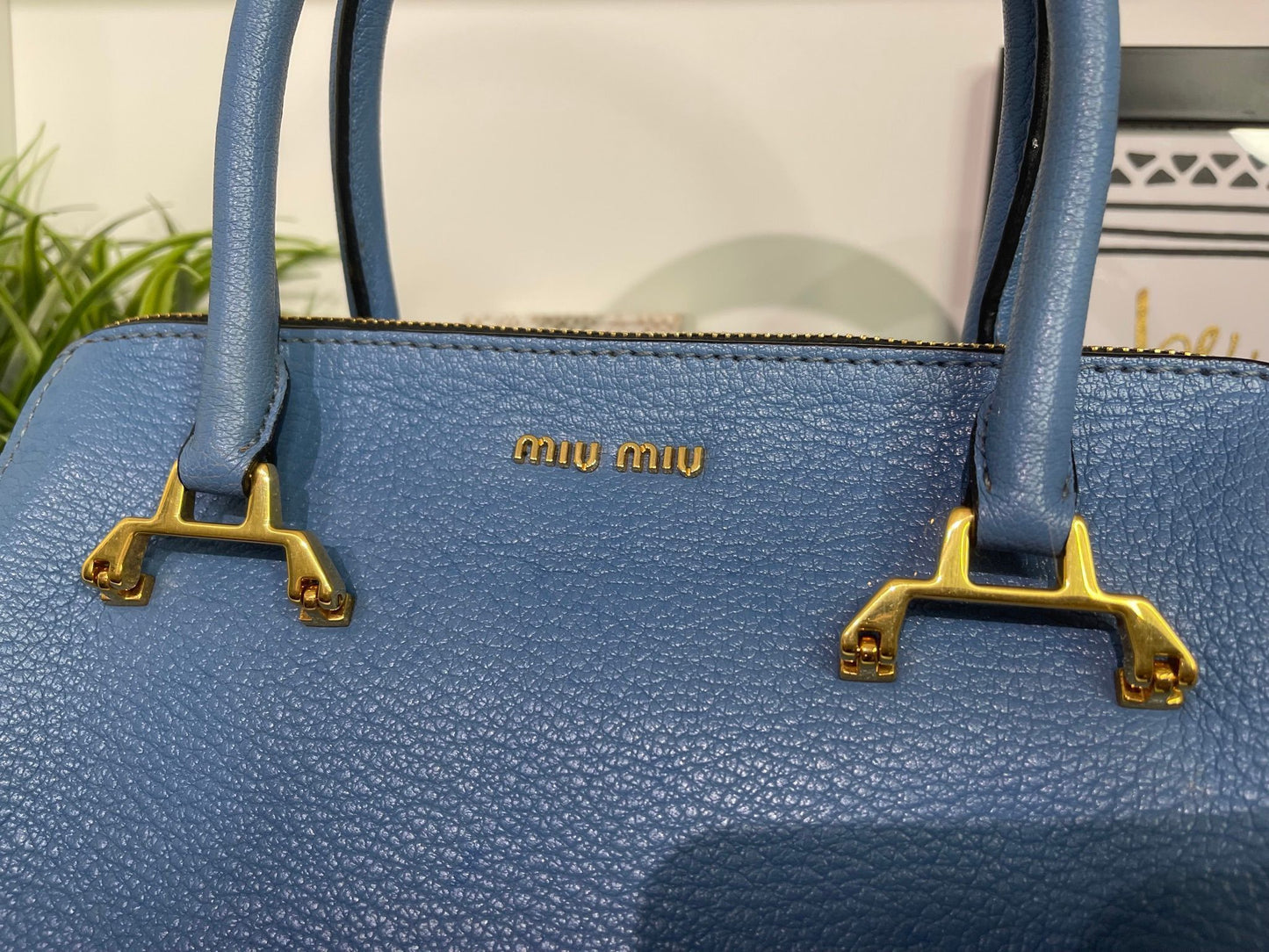104. Miumiu Top Handle Leather 2 Way