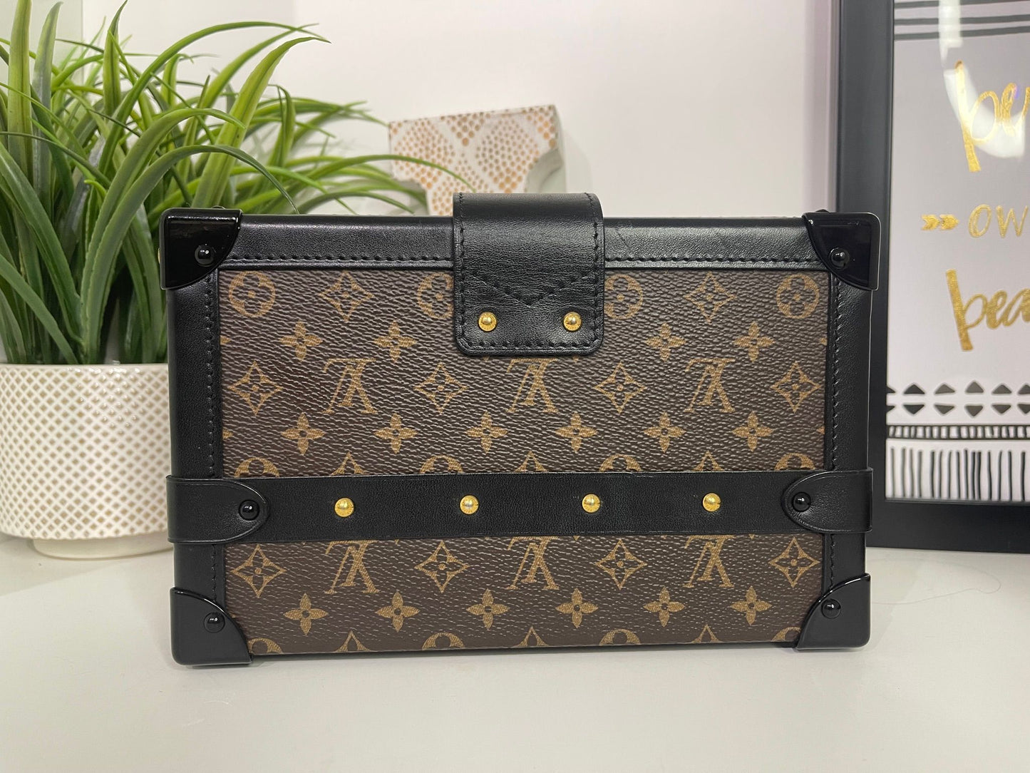 72. Louis Vuitton Petit Malle Trunk Crossbody