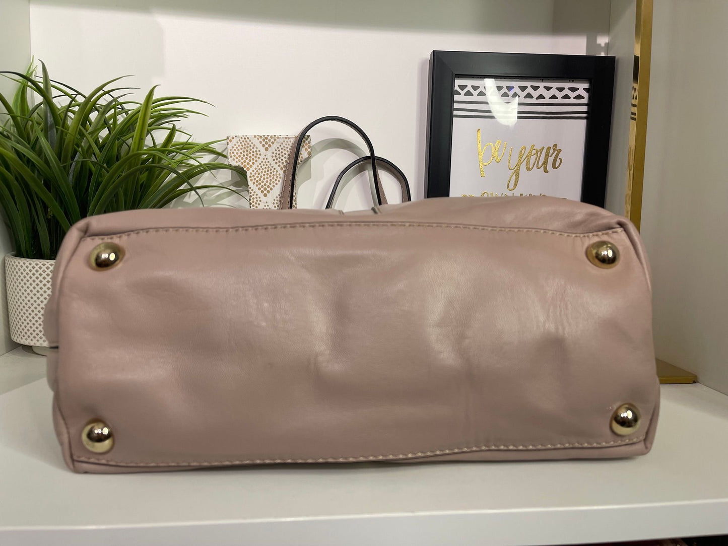 101. Valentino Rockstud Tote Dusty Rose