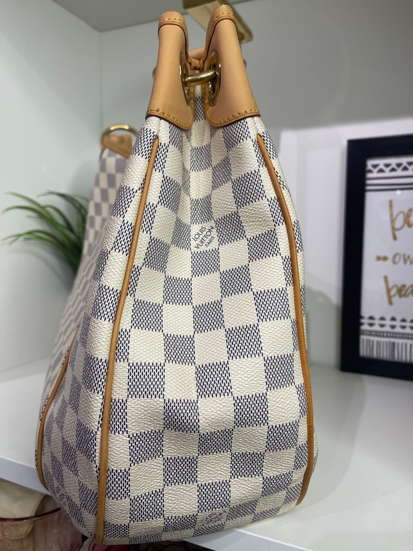 79. Louis Vuitton Damier Azure Galleria